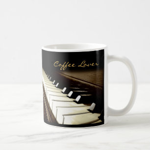 Caneca De Café PIANO KEYS Music-Lover Bebendo Mug