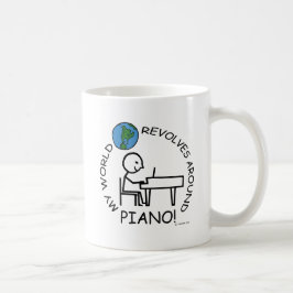 Caneca De Café Piano - O Mundo Revola-se