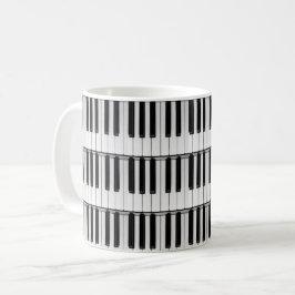 Caneca De Café Piano pattern