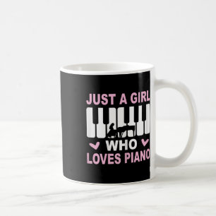 Caneca De Café Piano Player Piano Girl Pianista