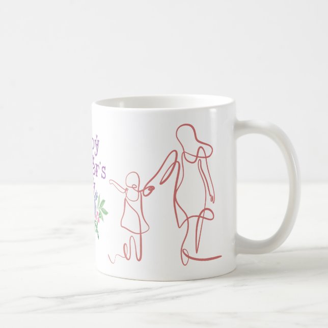 Caneca De Café Pias do Amor - Feliz Cachorro do Dia das Mães (Direita)
