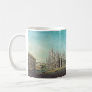 Caneca De Café Piazza del Duomo em Milão, por Carlo Bossoli