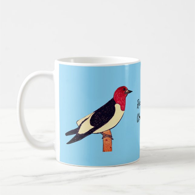 Caneca De Café Pica-pau-de-cabeça-vermelha (Esquerda)