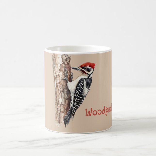 Caneca De Café Pica-pau-de-cabeça-vermelha (Centro)