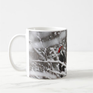 Caneca De Café Pica-pau no inverno