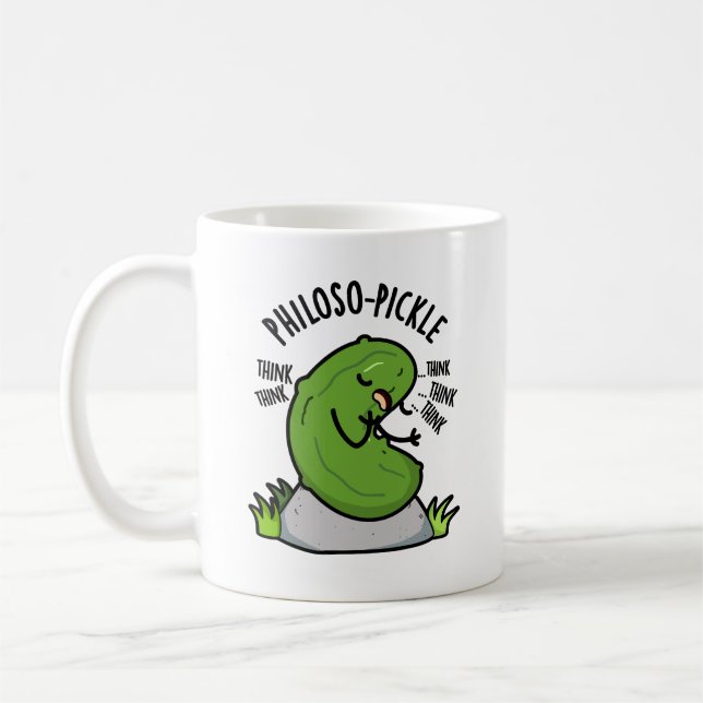 Caneca De Café Pickle Engraçado Filoso (Esquerda)