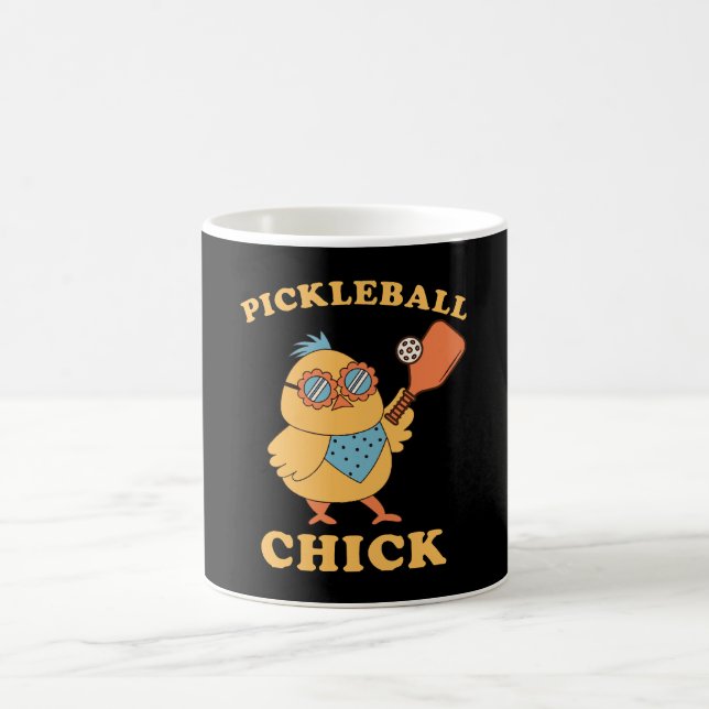 Caneca De Café Pickleball Chick - retrô (Centro)