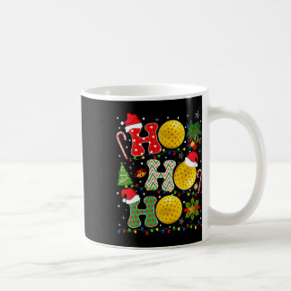 Caneca De Café Pickleball De Árvore De Natal Ho Ho Ho Papais noei