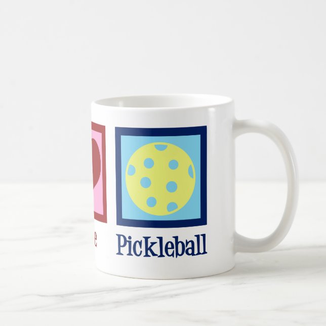 Caneca De Café Pickleball de Paz e Amor (Direita)