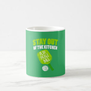 Caneca De Café Pickleball - Fique Fora Da Cozinha