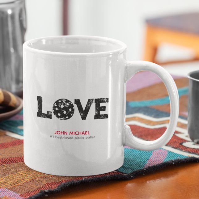 Caneca De Café Pickleball LOVE (Criador carregado)