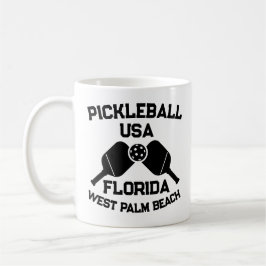 Caneca De Café Pickleball Paddle Ball West Palm Beach EUA Persona