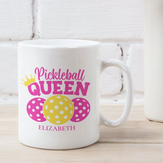 Caneca De Café Pickleball Queen, Gift for Pickleball Lover (Criador carregado)