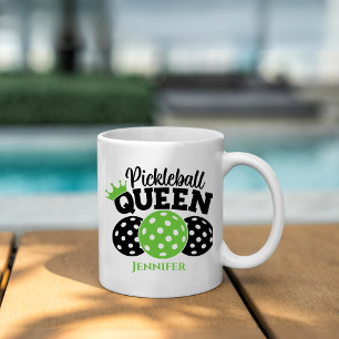 Caneca De Café Pickleball Queen Personalizado