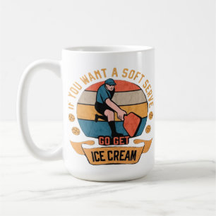 Caneca De Café Pickleball Se você quer o Soft Serve vá buscar sor