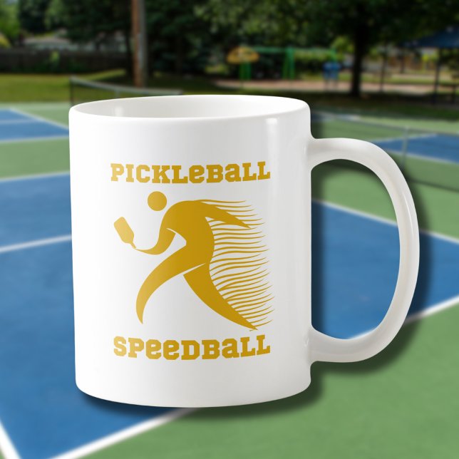 Caneca De Café Pickleball Speedball com velocidade (Criador carregado)
