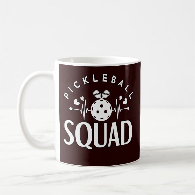 Caneca De Café Pickleball Squad Melhor Presente Para Esportes (Esquerda)