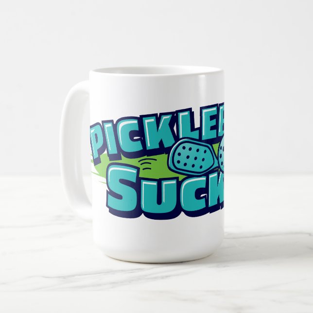 Caneca De Café Pickleball Sucks (Frente Esquerda)