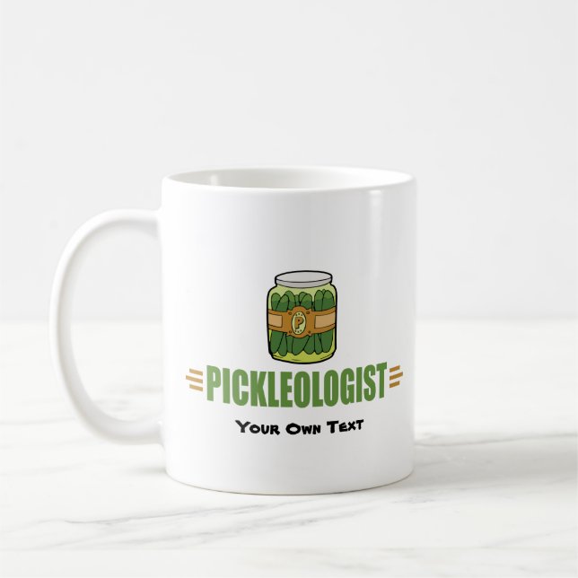 Caneca De Café PICKLEOLOGISTA Engraçado Pickles (Esquerda)