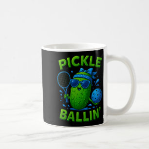 Caneca De Café Picles femininos, picles fofos, azul engraçado