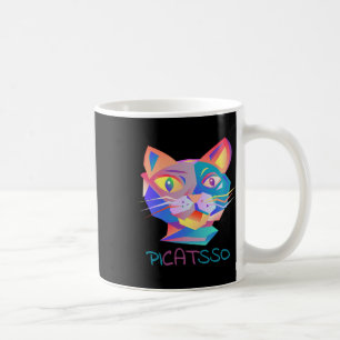 Caneca De Café Pico Art Funny Abstrato Cat