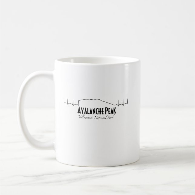 Caneca De Café Pico Avalanche, Batimento cardíaco de Yellowstone. (Esquerda)