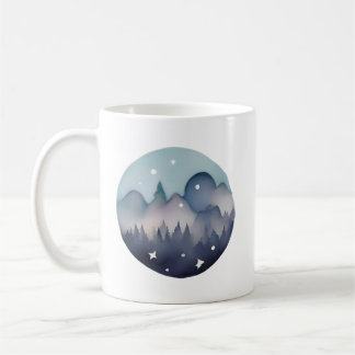 Caneca De Café Picos de sussurro em Dusk