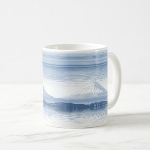 Caneca De Café Picos Nebulosos – Paisagem Montanhosa em Aquarela