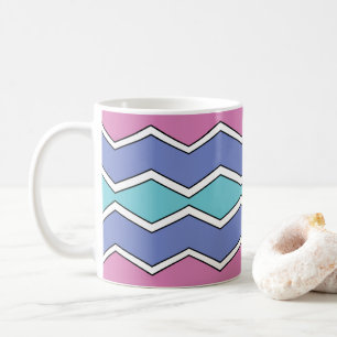 Caneca De Café Picos Vibrantes ZigZag