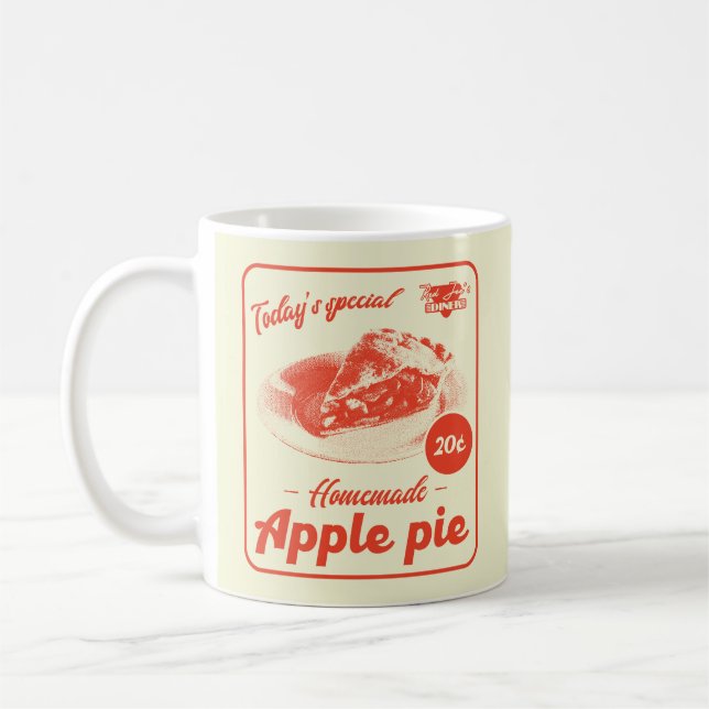 Caneca De Café Pie Retro-Estético Dinheiro Promo Poster (Esquerda)