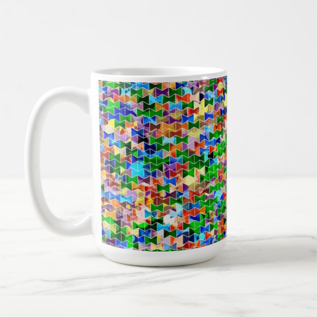 Caneca De Café Piecyties Bowties Dot 15oz Mug (Esquerda)