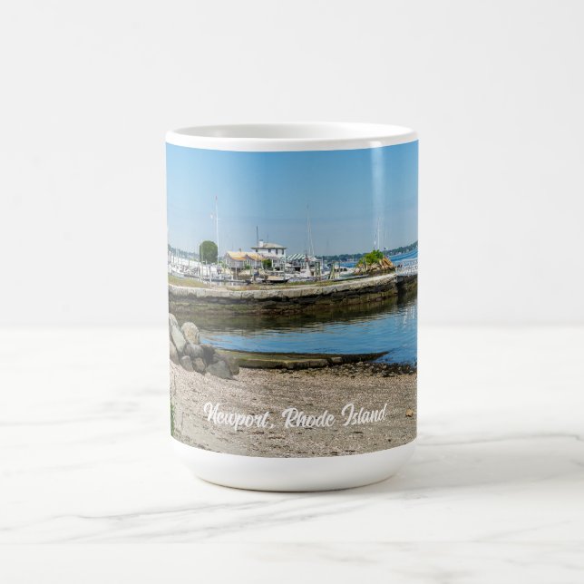 Caneca De Café Pier na Ilha de Newport Rhode (Centro)