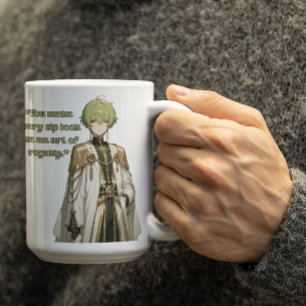 Caneca De Café Piercing de orelha Royal Anime Guy