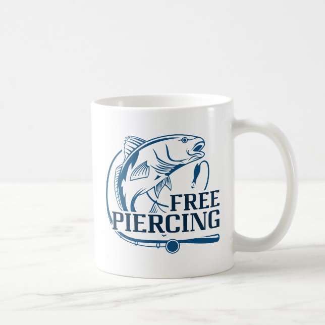 Caneca De Café Piercing Grátis (Direita)