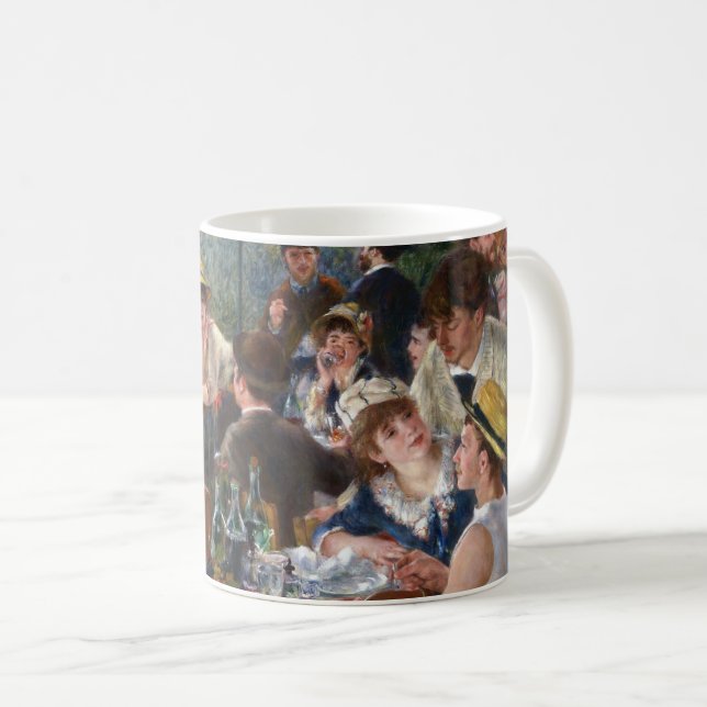 Caneca De Café Pierre-Auguste Renoir - Almoço dos Remadores (Frente Esquerda)