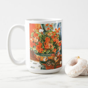 Caneca De Café Pierre-Auguste Renoir Geraniums E Cats