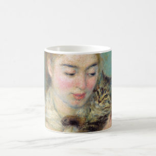 Caneca De Café Pierre-Auguste Renoir - Mulher com um Gato