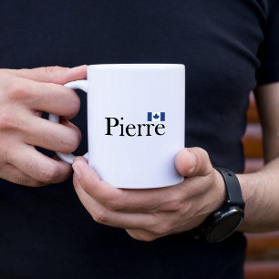 Caneca De Café Pierre Poilievre com bandeira oficial do Canadá