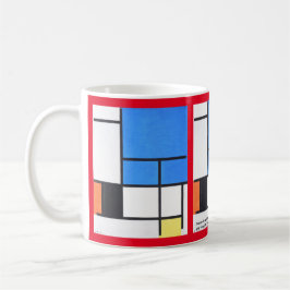 Caneca De Café Piet Mondrian