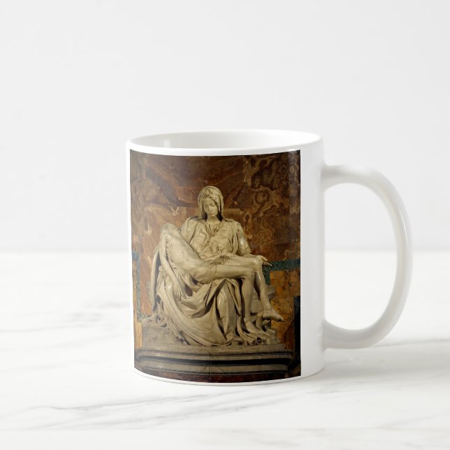 Caneca De Café Pieta de Michelangelo na Rua. (Direita)