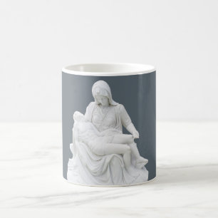 Caneca De Café Pieta esculpida