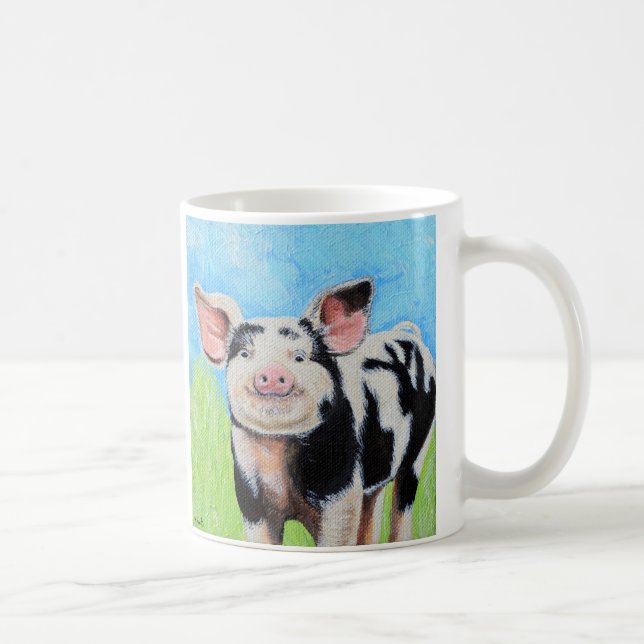 Caneca De Café Pig Ping Coffee Mug (Direita)