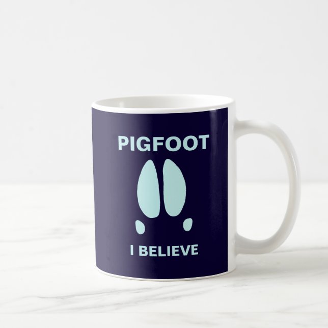 Caneca De Café Pigfoot - Eu Acredito (Direita)