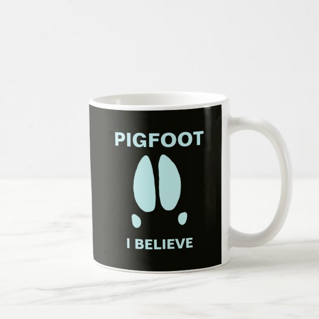 Caneca De Café Pigfoot - Eu Acredito (Direita)