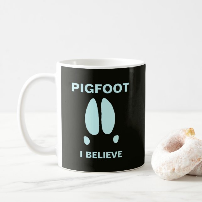 Caneca De Café Pigfoot - Eu Acredito (Com Donut)