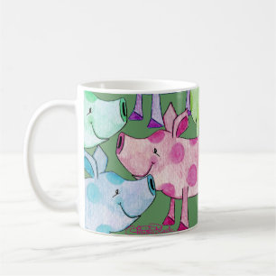 Caneca De Café Piggy Collage