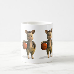 Caneca De Café Piglet Basketballer