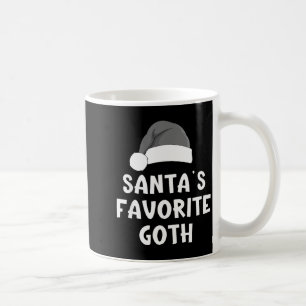 Caneca De Café Pijama de Natal Favorito do Papai Noel Gótico Engr