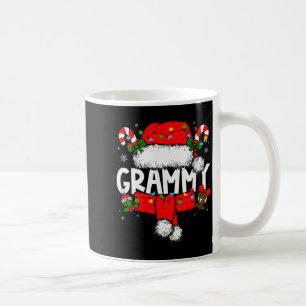 Caneca De Café Pijama de Natal Grammy Feminino Papai Noel Família