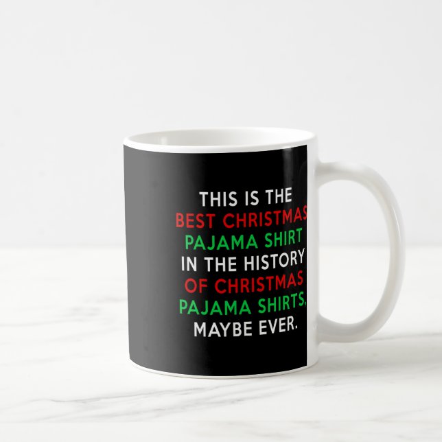 Caneca De Café Pijama de Natal Trump - Coisa Engraçada (Direita)